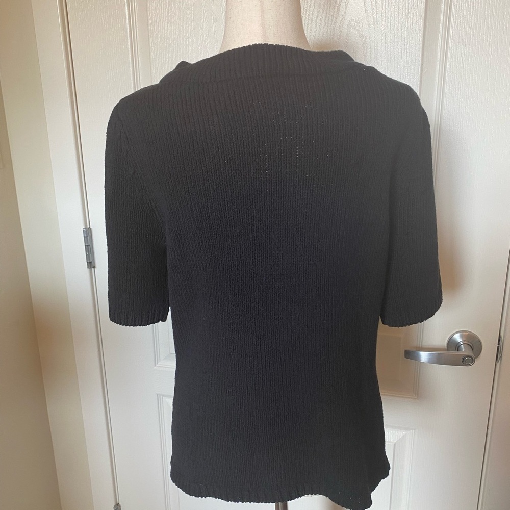 Talbots NWT Navy Blue Cowl Neck Sweater, Size M - Picture 2 of 6